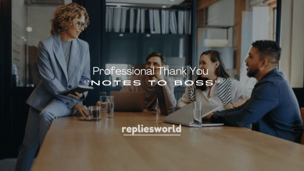 250+ Professional Thank You Notes to Boss