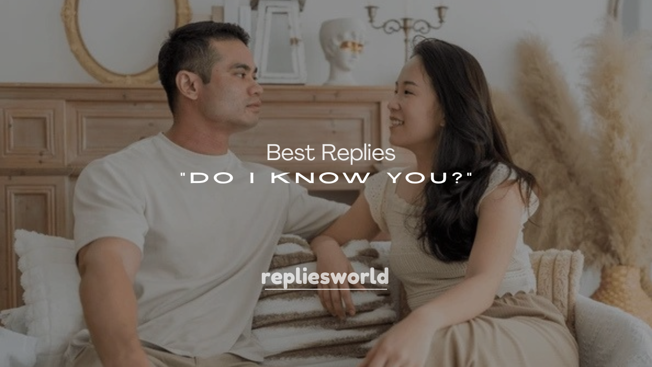 250+ Best Replies to “Do I Know You?”