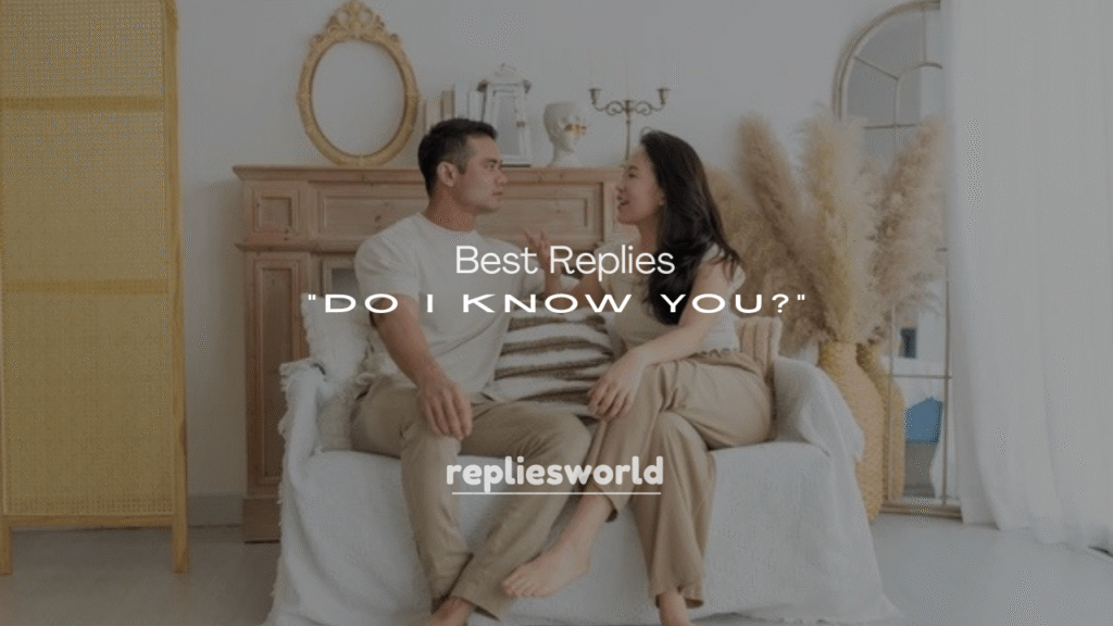 250+ Best Replies to “Do I Know You?”