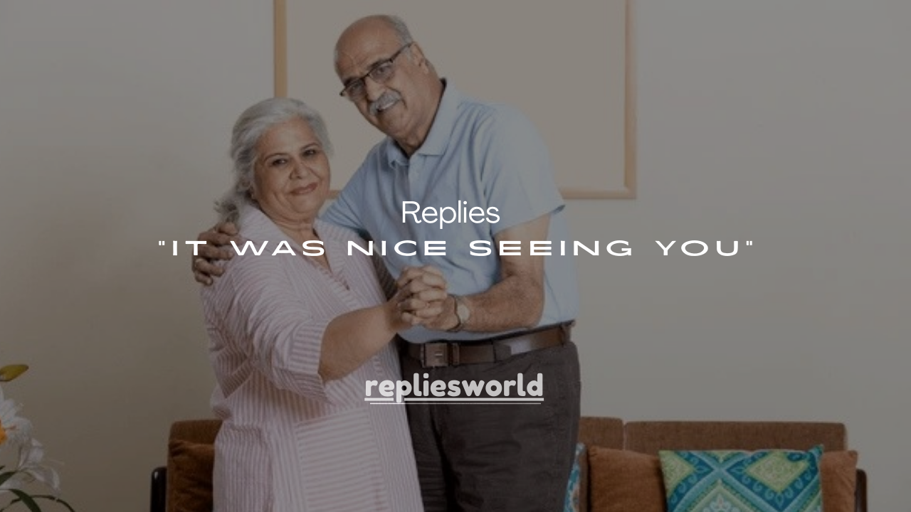 57+Perfect Replies to “It Was Nice Seeing You”